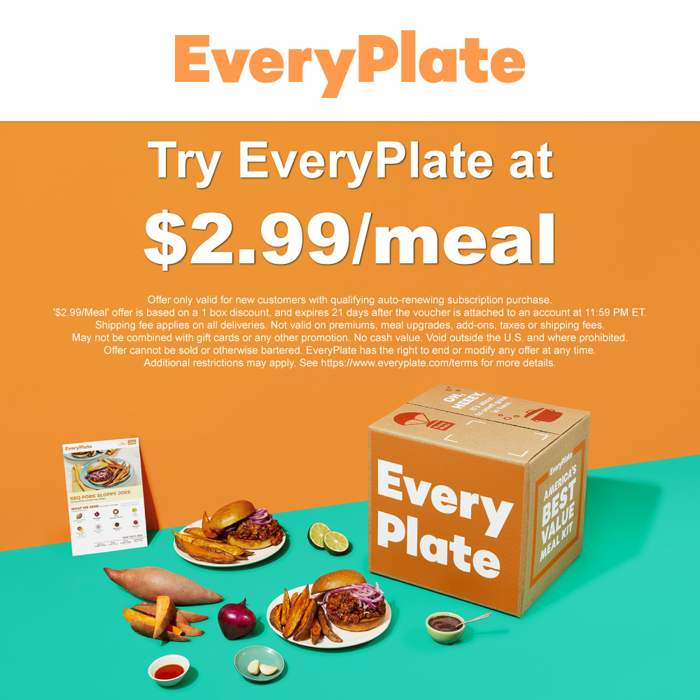 EveryPlate - Try EveryPlate at $1.49/meal