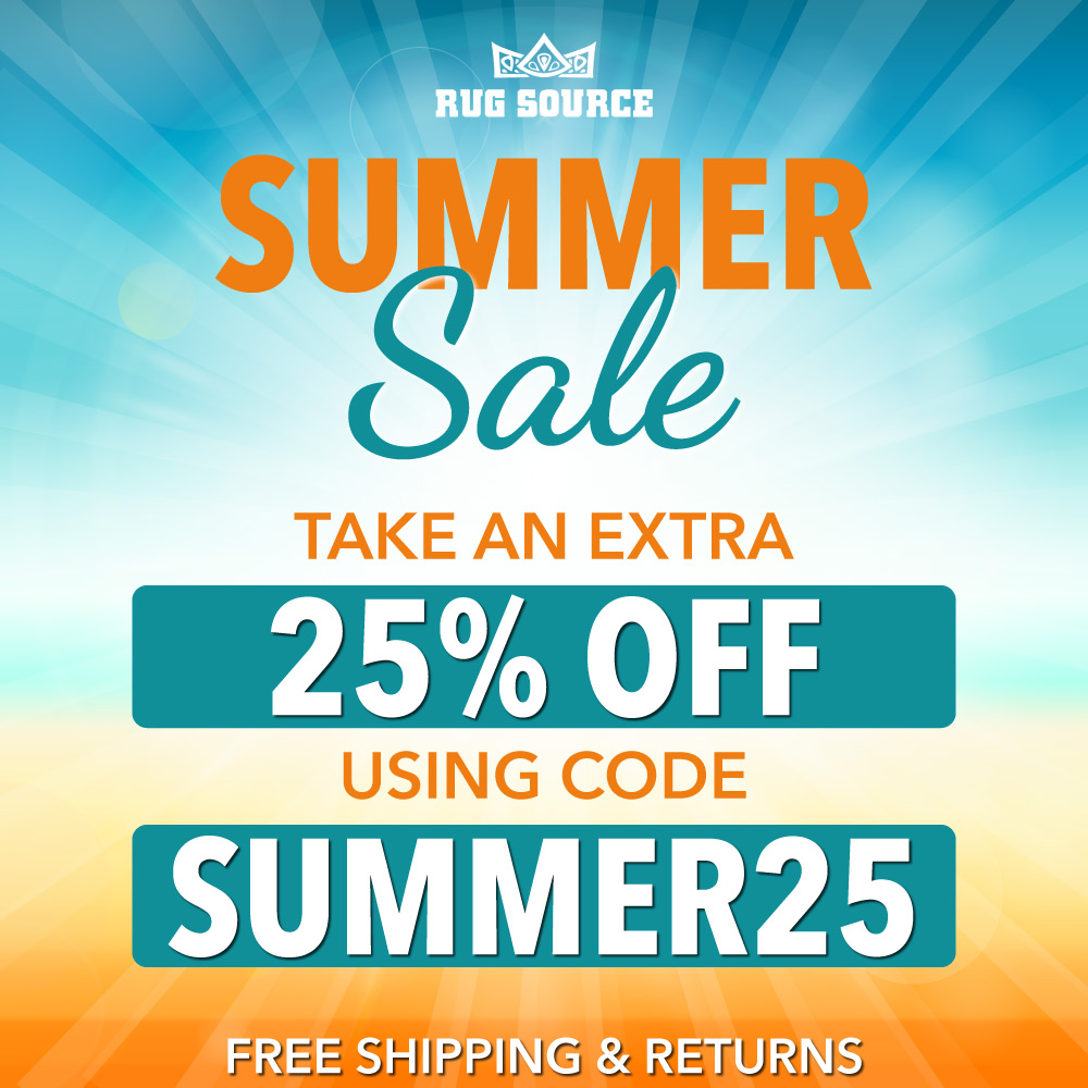 Rug Source - Summer Sale<br>TAKE AN EXTRA 25% OFF USING CODE SUMMER25<br>FREE SHIPPING & RETURNS